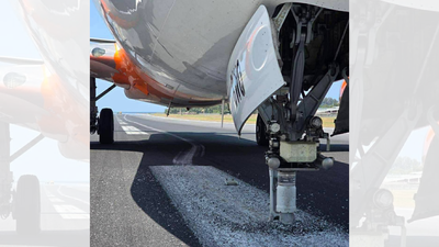 Air India Plane Emergency Landing: Air India Express plane makes hard landing at Phuket airport; pictures show nose-wheel damage | India News