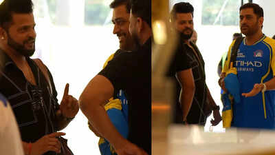 Dhoni jokes ‘I don’t like you’ to Bravo; Raina trolls with ‘Korbo, lorbo, jeetbo’ – WATCH | Cricket News
