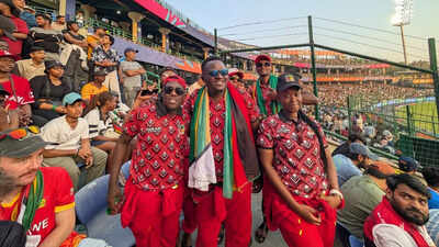 Castle Corner paints Kotla red: Zimbabwe’s boisterous fans bring Arun Jaitley Stadium to life | Cricket News