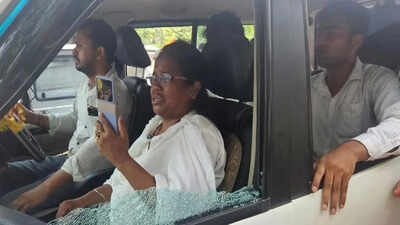 Mitali Bag: TMC MP Mitali Bag’s car vandalised, windshield smashed; party blames BJP, alleges ‘attempt on her life’ | India News