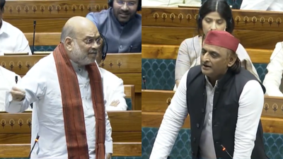‘Religion-based reservation unconstitutional’: Amit Shah & Akhilesh Yadav clash in Lok Sabha over delimitation | India News