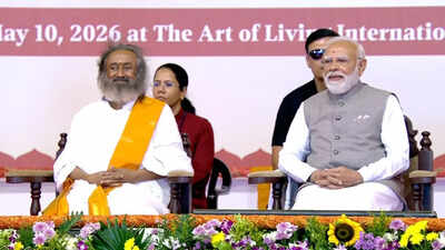 PM Modi attends Art of Living event in Bengaluru; inaugurates Dhyan Mandir, launches nationwide service initiatives | India News