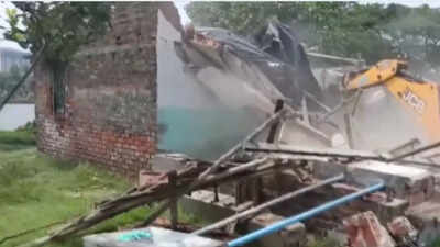 Watch: Bulldozers raze alleged illegal TMC-linked structures in West Bengal | India News