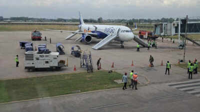 Battery fire: IndiGo Hyderabad -Chandigarh flight passengers evacuated by slides at destination; all safe | India News