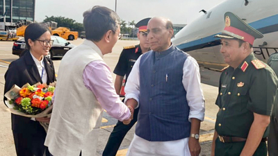 Rajnath lands in Vietnam to boost defence ties, BrahMos sale may figure in talks