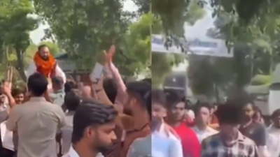 Roadshow, garlands, rousing welcome for rape accused after bail in Ghaziabad; Akhilesh Yadav slams BJP government