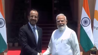 India, Cyprus upgrade ties, sign pact to counter terror | India News