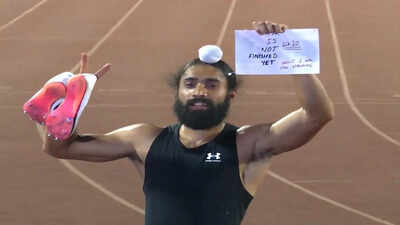 ‘Fastest man in India wears whites’: Navy salutes petty officer Gurindervir who broke national 100m record | India News