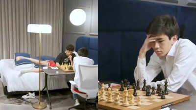 Rare! D Gukesh’s World C’ship Challenger Sindarov plays classical chess against bedridden Alireza Firouzja