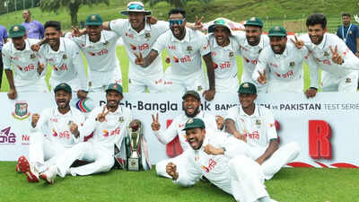 ‘Amra Korbo Joy’: Bangladesh celebrate Pakistan Test sweep with special victory song – Watch | Cricket News