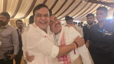 ‘Bad days for… you know who’: Himanta-Suvendu bonhomie grabs attention at Assam govt swearing-in ceremony | India News