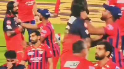 IPL 2026: Nicholas Pooran grabs Krunal Pandya by collar after heated on-field exchange – Watch | Cricket News