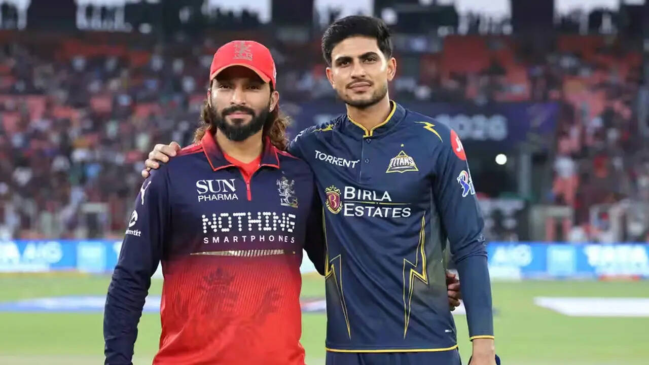 RCB vs GT Live Score, IPL 2026 Qualifier 1: Royal Challengers Bengaluru and Gujarat Titans battle for direct entry into final