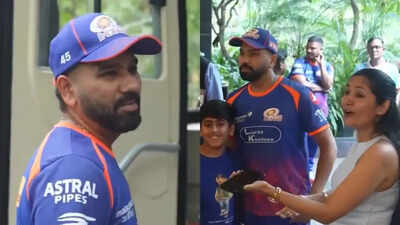 ‘Toh abhi kya karu mai phir?’: Rohit Sharma left frustrated by female fan’s selfie act – Watch | Cricket News