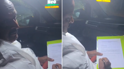 TVK shares video of AMMK MLA writing support letter as Tamil Nadu govt suspense continues — Watch | India News