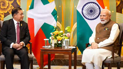 Pm Modi: Prime Minister Narendra Modi meets Myanmar’s President U Min Aung Hlaing | India News