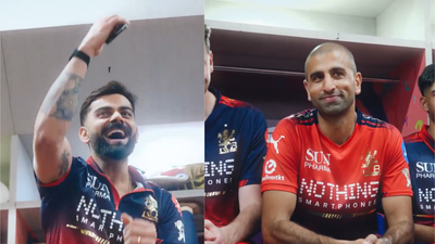 Royal Challengers Bengaluru: Virat Kohli and RCB dressing Room roars after Mo Bobat’s bold ‘three in a row’ prediction – Watch | Cricket News