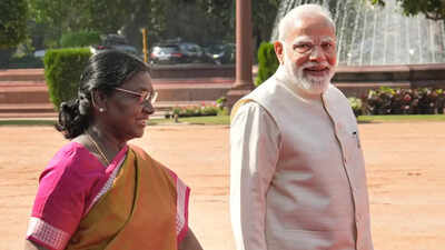 An affirmation of people’s confidence, says Murmu while veep likens PM Modi to Lincoln | India News