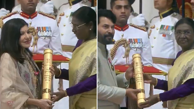 From Rohit Sharma to Alka Yagnik: President Murmu confers Padma Awards at Rashtrapati Bhavan – check full list | India News