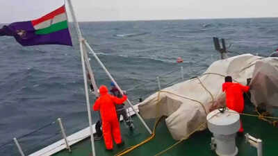 Watch: Coast Guard rescues 6 fishermen in overnight operation off Mangaluru coast | India News