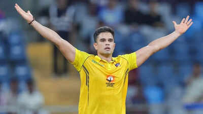 Watch: Arjun Tendulkar shines with bat and ball, gets big applause from captain Shivam Dube in dressing room | Cricket News