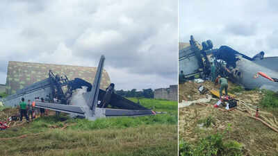 5 IAF personnel killed in An-32 aircraft crash in Assam’s Jorhat during routine sortie | India News