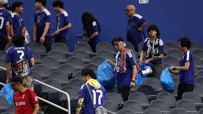 Fifa World Cup: ‘It’s respect for everything’: Japanese fans win hearts again with touching FIFA World Cup tradition – Watch | Football News