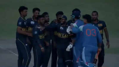 Vaibhav Sooryavanshi clashes with Sri Lanka players after India A defeat in super over – Watch | Cricket News