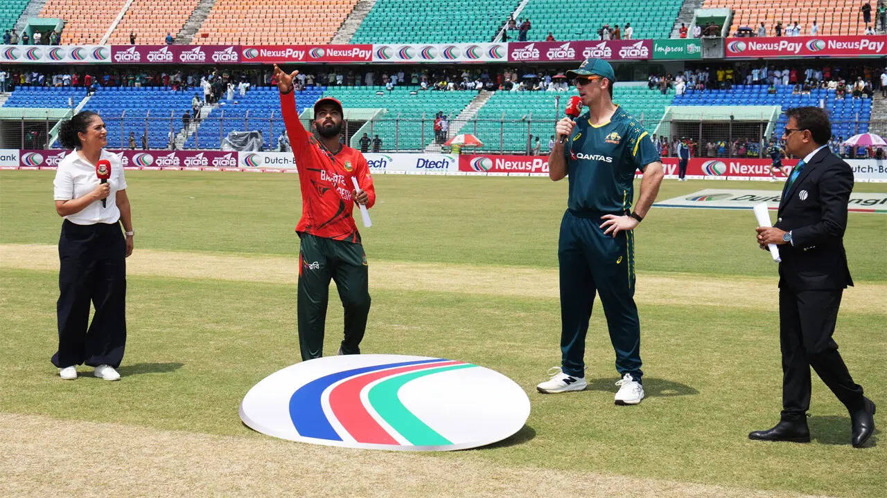 Bangladesh 37/1 in 4.1 Overs | Bangladesh vs Australia 1st T20I Live Score