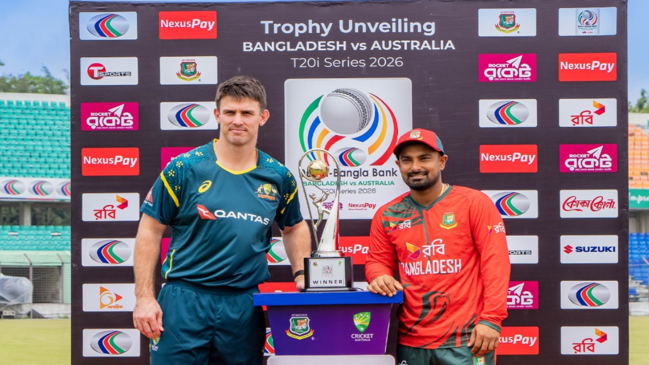 Australia 79/3 in 9.2 Overs | Bangladesh vs Australia, 2nd T20I Live Score: Captain Mitchell Marsh departs in powerplay