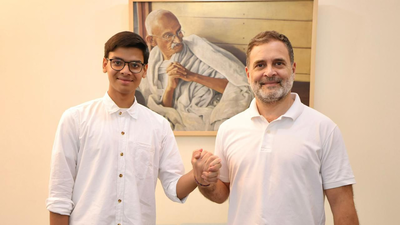 ‘Tender investigator’: Rahul Gandhi meets 17-year-old student who exposed CBSE-OSM anomalies | India News