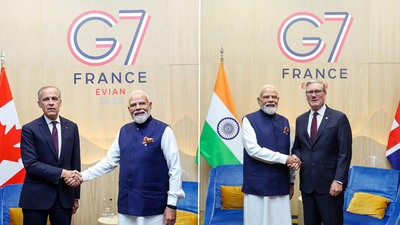 PM Modi’s bilateral blitz at G7 summit; meets Canada’s Carney and UK’s Starmer | India News