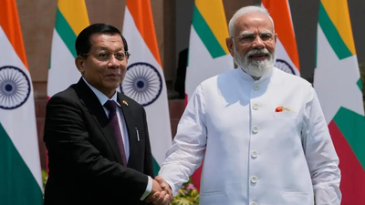 India-Myanmar ties: PM Modi raises border security, refugee concerns in talks with President Min Aung Hlaing | India News