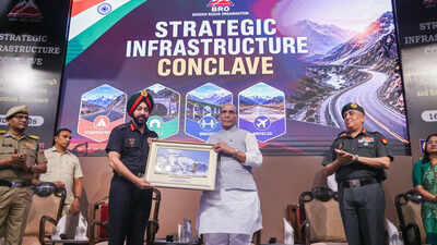 Border infra to play indispensable role in future: Rajnath; lauds BRO for adopting niche tech to build world-class infra | India News