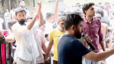 Video: Woman hurls ink at CJP founder Abhijeet Dipke as protest continues at Jantar Mantar | India News
