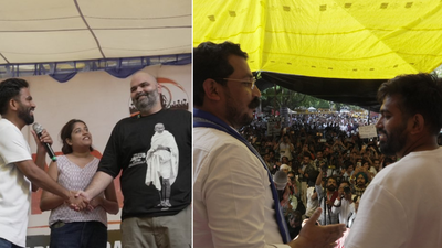 ‘Jam-packed’ with cockroaches: Kunal Kamra, Chandrashekhar Azad join CJP protest on day 25 | India News