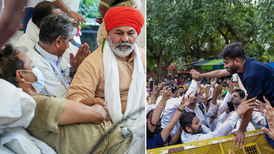 ‘500 farmers join CJP protest’: Sonam Wangchuk gets support from Rakesh Tikait, Kejriwal at ‘packed’ Jantar Mantar | India News