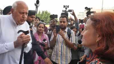 Farooq Abdullah meets Wangchuk’s wife, wishes him good health | India News
