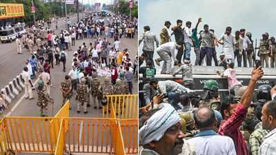 MP farmers breach barricades, reach within 1 km of CM Mohan Yadav’s residence over moong MSP | India News