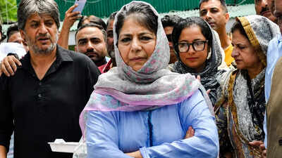 Mehbooba Mufti: ‘I regret it’: Mehbooba Mufti claims Jantar Mantar remark a slip of tongue, apologises | India News
