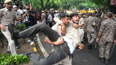 CJP march: Police say detained protesters ‘not students’; more arrests likely | India News