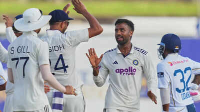 Manav Suthar’s ten-wicket haul floors Sri Lanka as India conquer Galle challenge | Cricket News