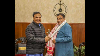 Assam: CM Himanta meets Nitin Gadkari, seeks flood-resilient highways, restoration of damaged roads | India News