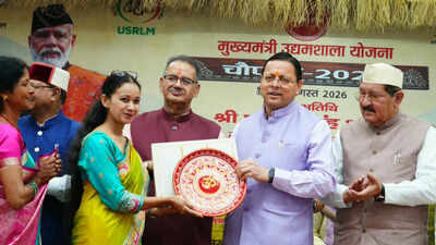 Uttarakhand CM felicitates Lakhpati Didis and women entrepreneurs at Chief Minister’s Udyamshala Chaupal 2026 | India News