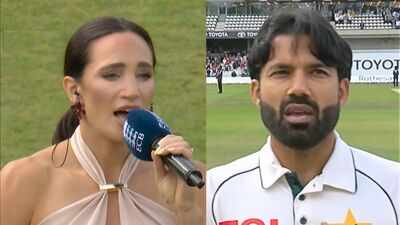 Watch: English singer Laura Wright performs Pakistan’s national anthem ahead of 1st Test against England | Cricket News