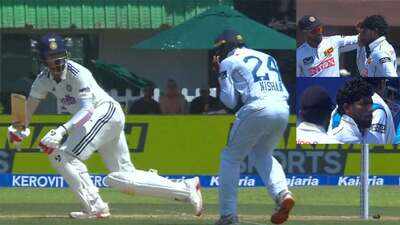 IND vs SL 1st Test | Scary moment in Galle: Nishan Madushka hit on helmet by KL Rahul sweep