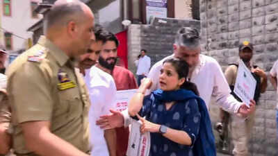 Iltija faces FIR, questioning over ‘assault’ on cop, accuses police of manhandling; Omar calls it ‘fixed match’ | India News
