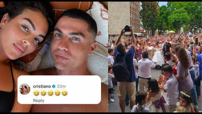 Watch: Ronaldo wedding rumours go badly wrong as hundreds of fans crash another couple’s big day | Football News