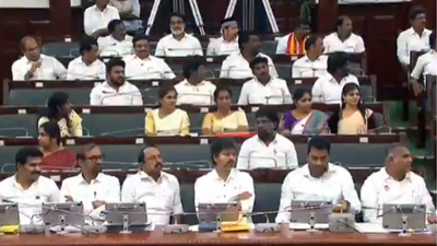 In a 1st, TN CM Vijay ditches his chair, sits with ministers in assembly | India News